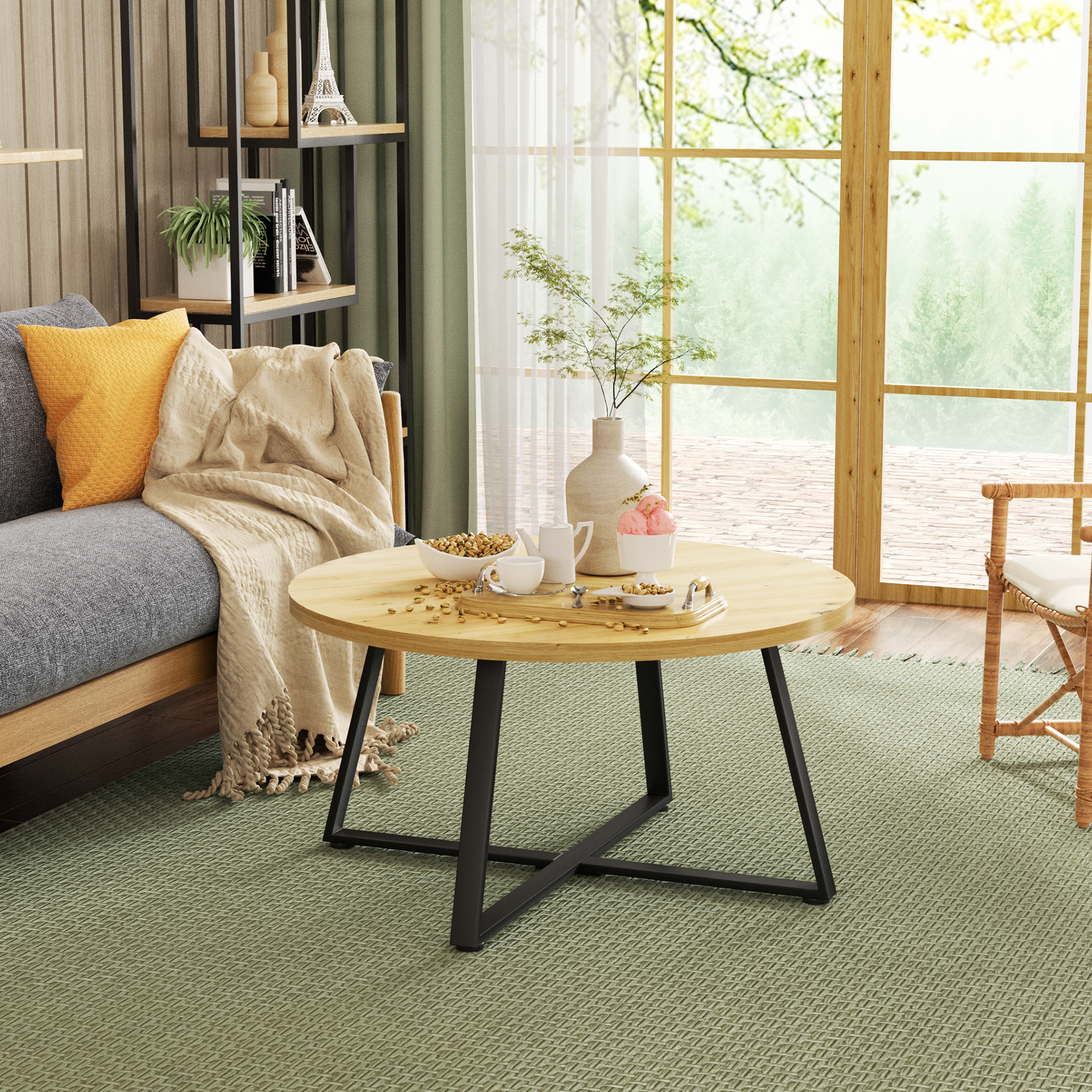 Couchtisch - Artisan Eiche -Ø 80 cm