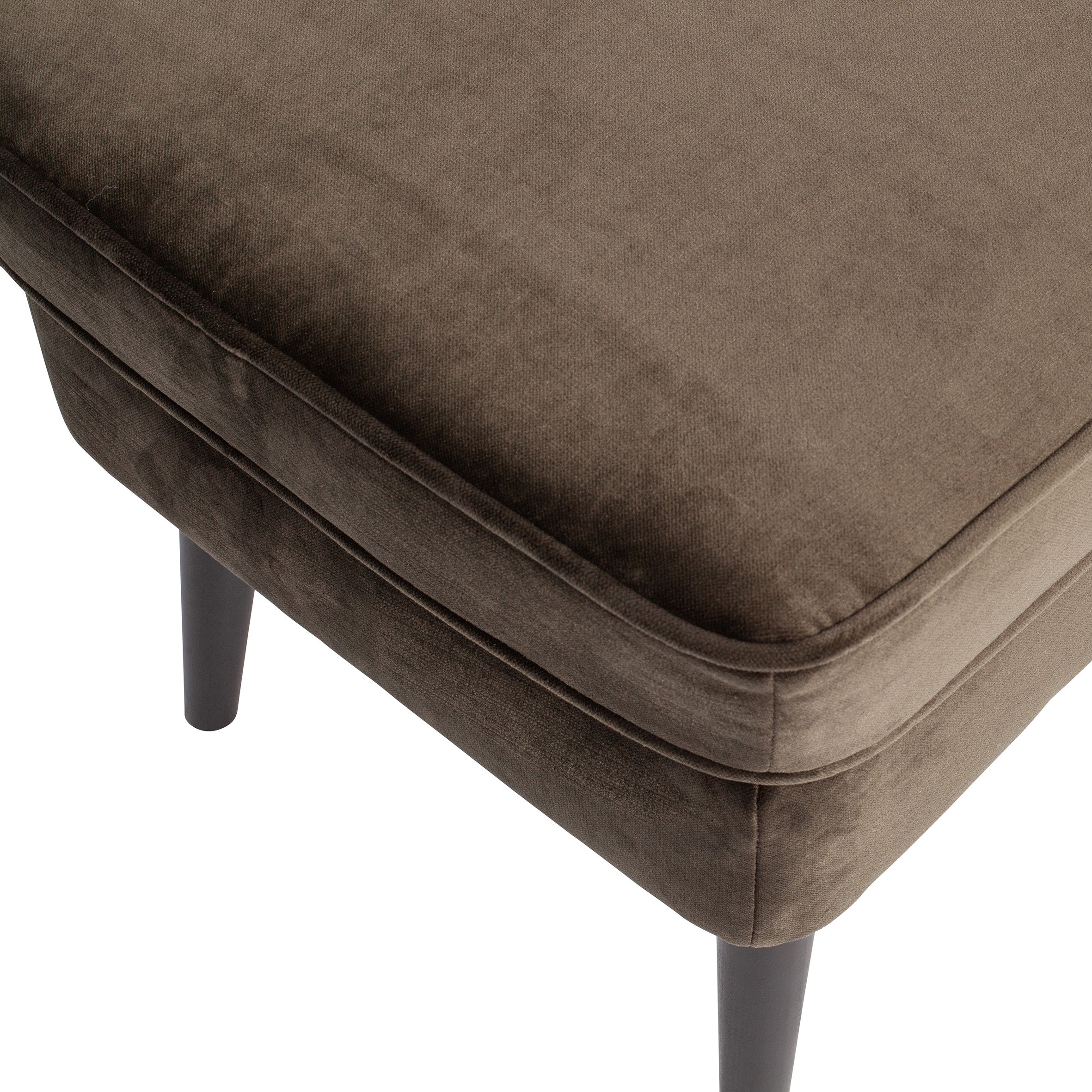 Woood Rocco Hocker - Velvet - Warm Groen