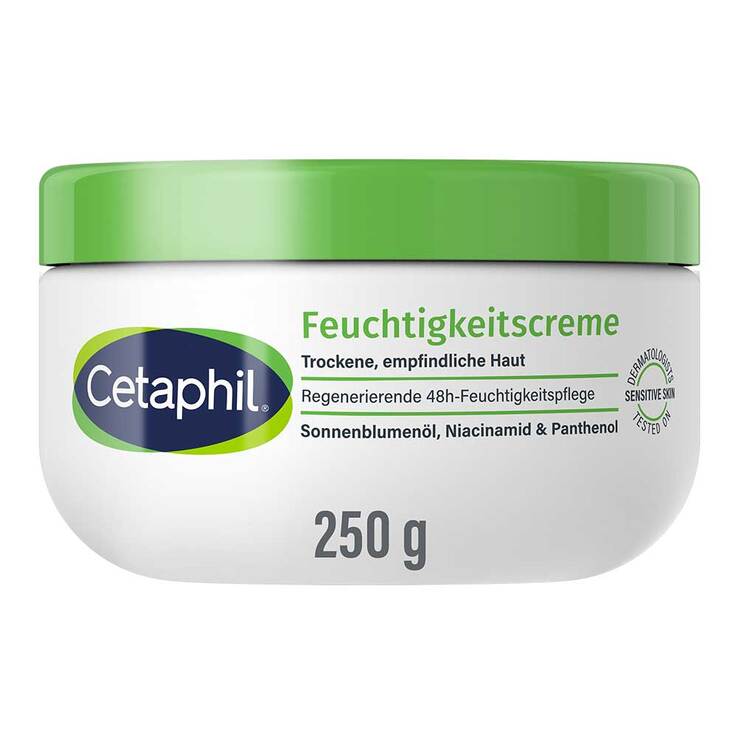 Cetaphil Feuchtigkeitscreme für trockene, empfindliche Haut, 250 g