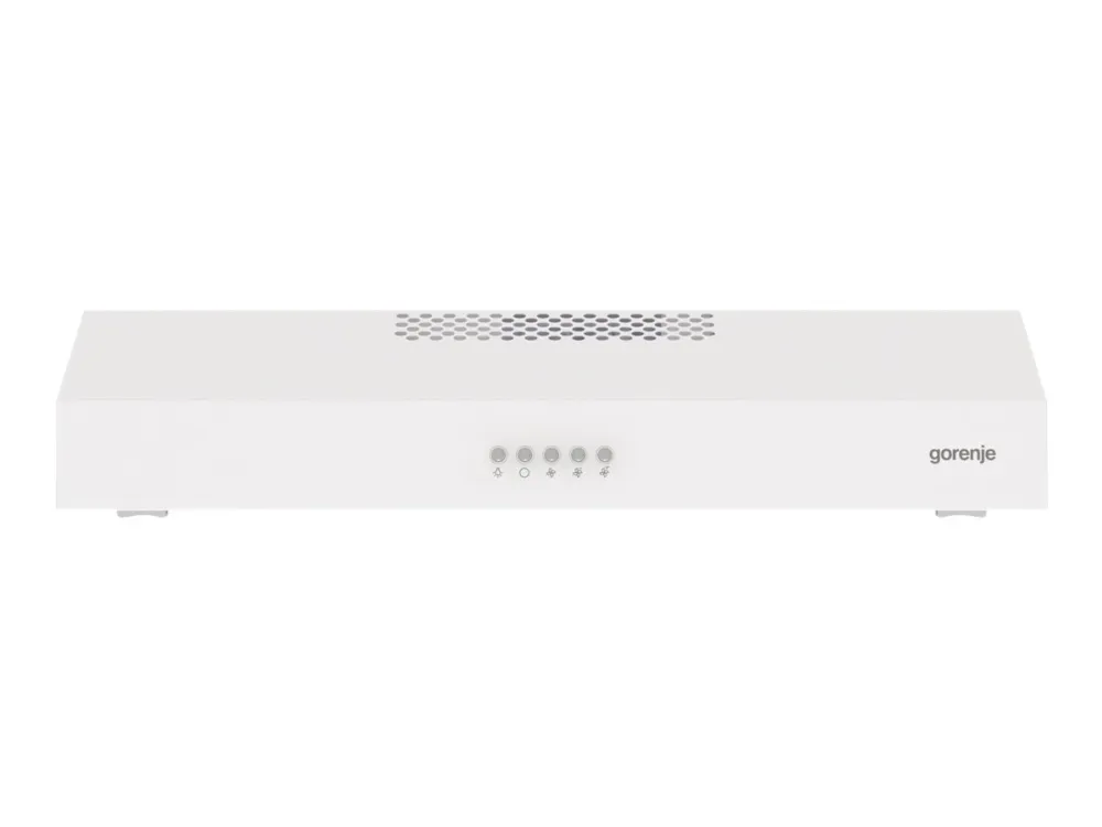 Gorenje WHU629EW/S - Hætte - standard - bredde: 59.6 cm - dybde: 46.8 cm - udtrækning og recirkulation (-) - hvid