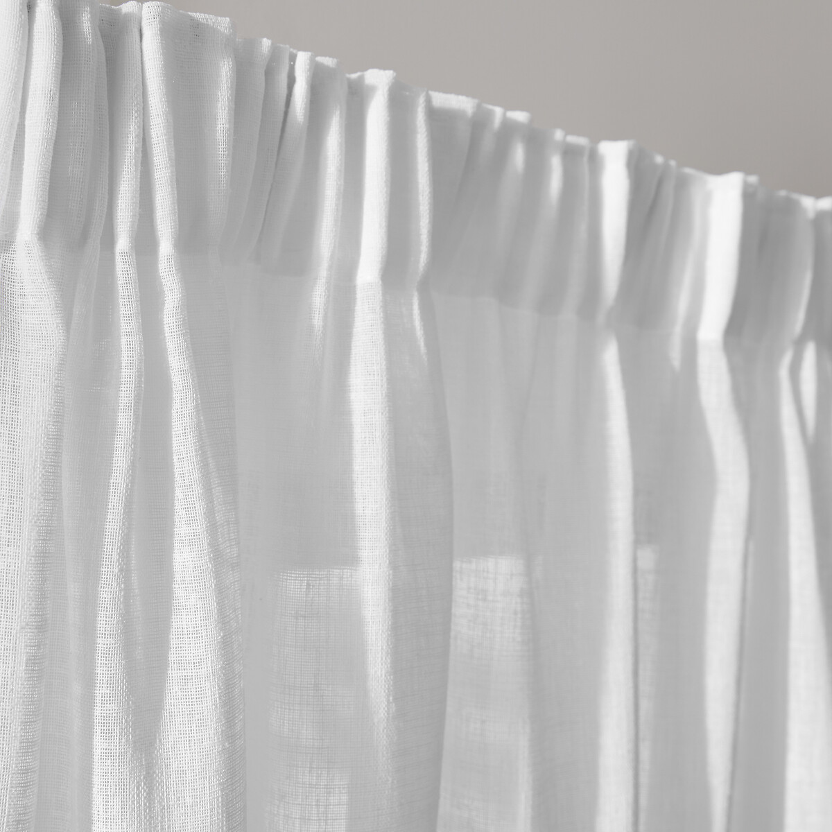 LA REDOUTE INTERIEURS<br>Cortina de vidro com borda franzida, Nyong