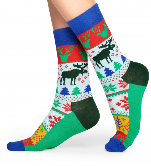 Happy Socks Fair Isle Sock Socken in Mehrfarbig