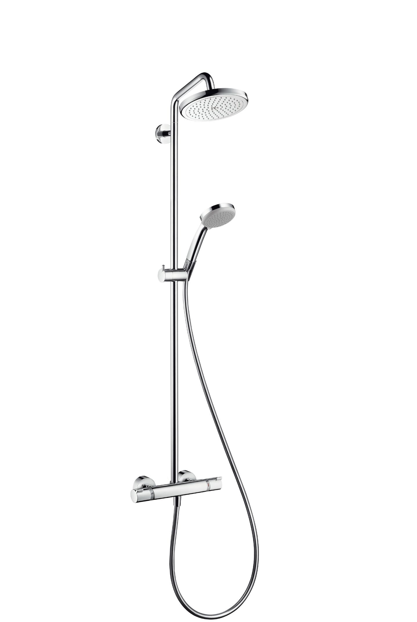 HansGrohe Showerpipe Croma 220 für Dusche chrom mit Thermostat