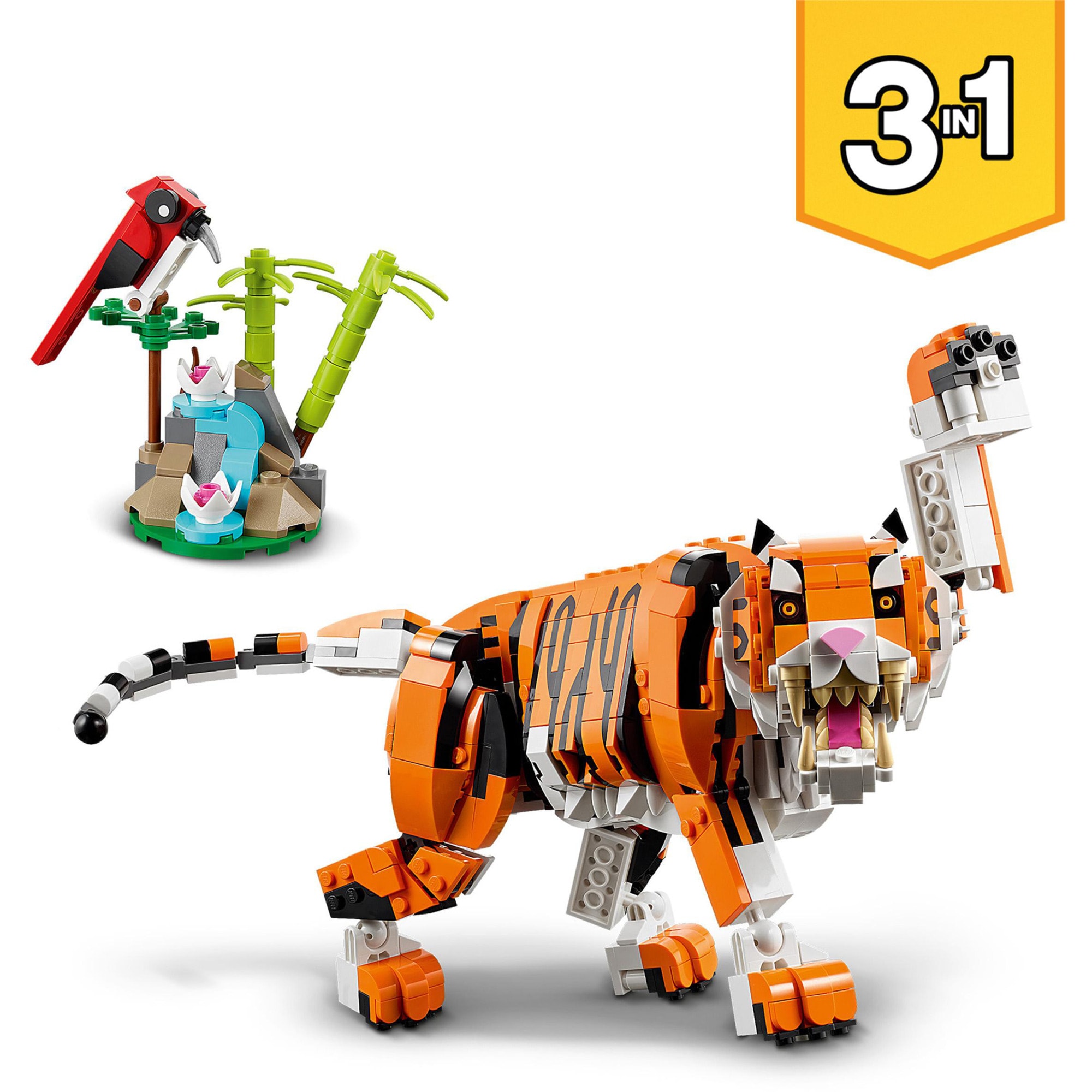 LEGO Konstruktionsspielzeug Creator 3-in-1 Majestätischer Tiger