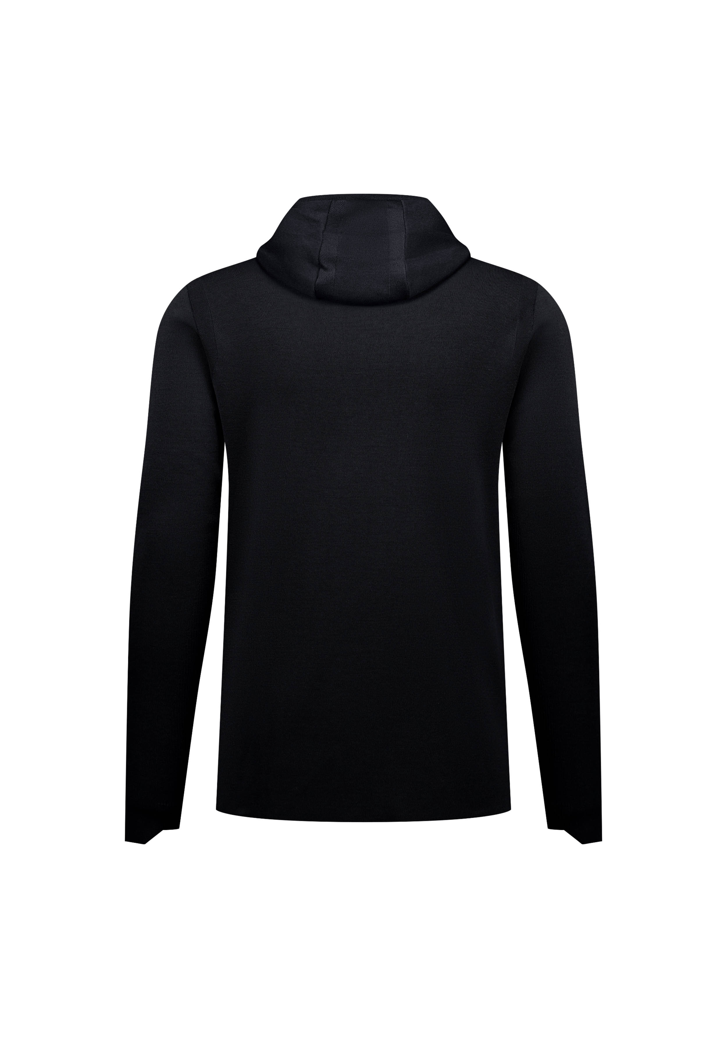 Rotauf Herren-Strickpullover Eco Merino T180 Zip Hood Black