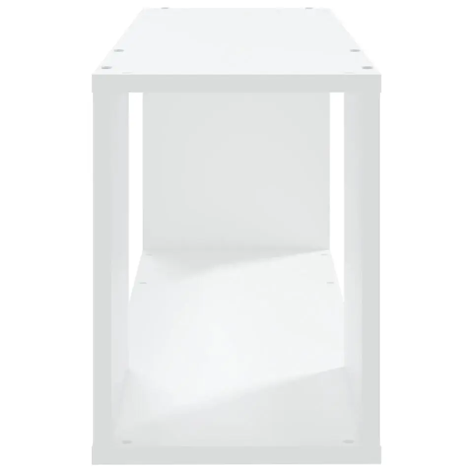 vidaXL - Tv-meubel - Wit - Bewerkt hout - 80 x 24 x 32 cm