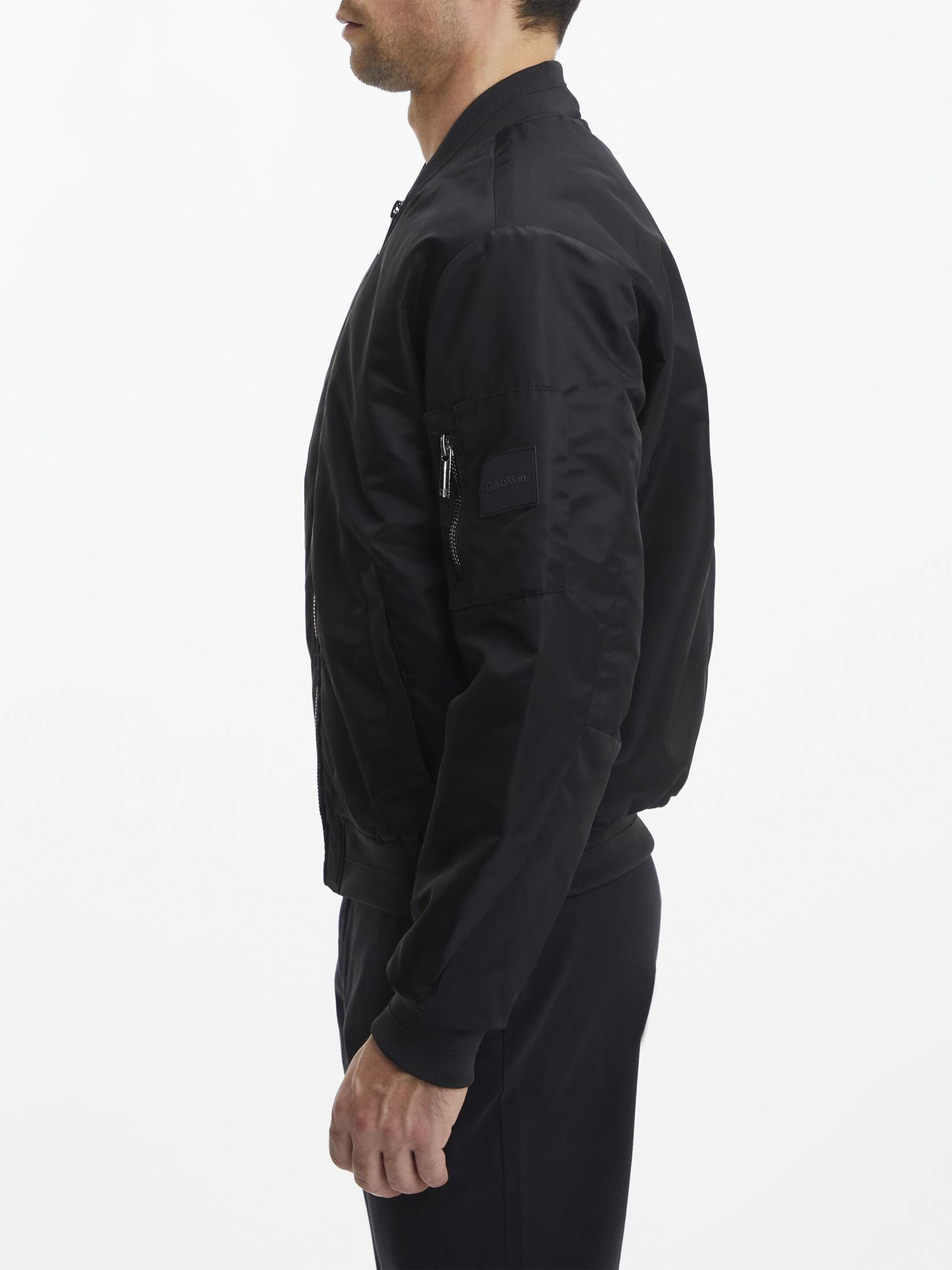 CALVIN KLEIN| Herren Bomberjacke SATEEN HERO BOMBER