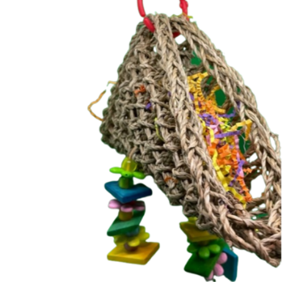 Jouet pour perroquet, perruche, oiseaux exotiques grille tacos