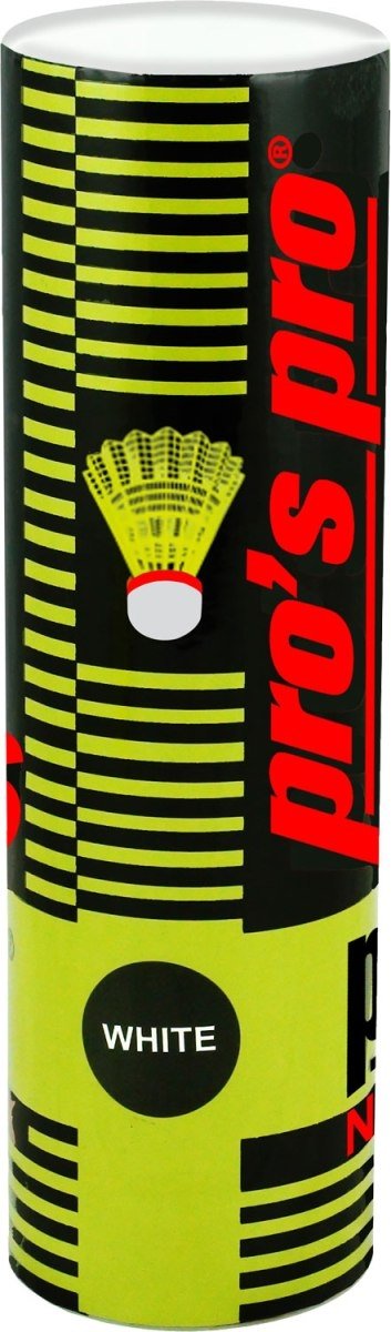 NYLON BADMINTON BÄLLE 6er WEISS
