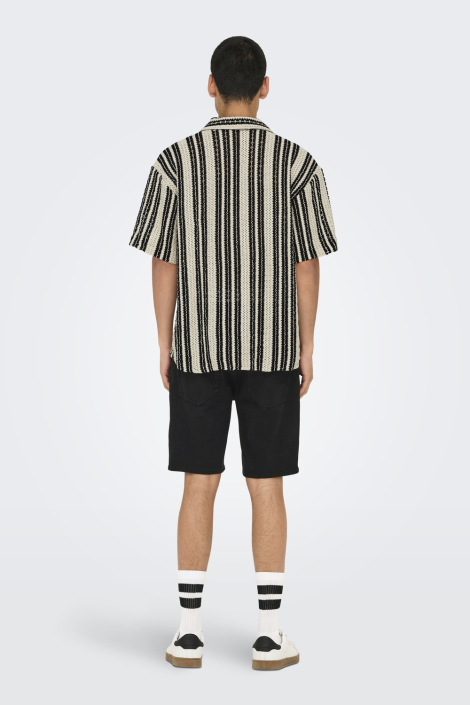 Only & Sons ecru heren overhemd