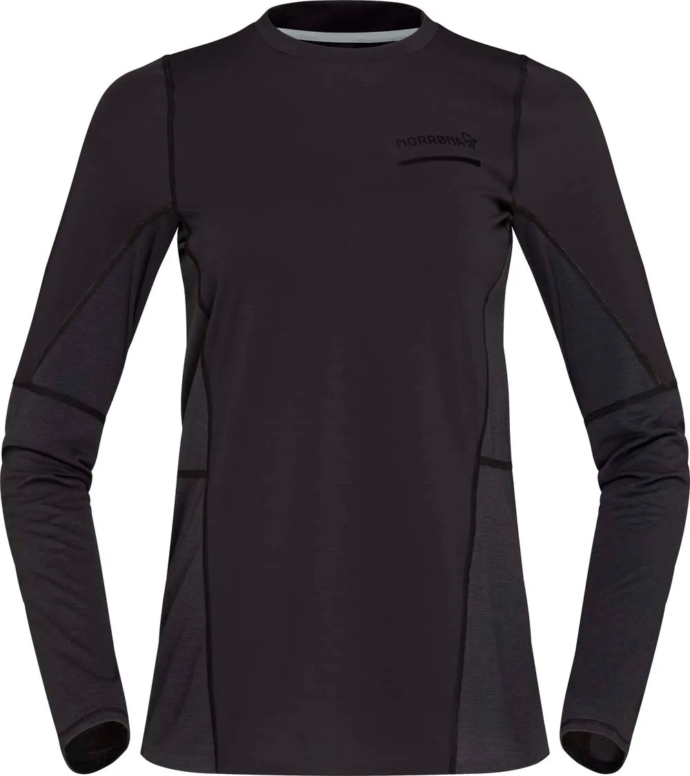 Norrøna Women's Senja Equaliser Lightweight Long Sleeve Caviar