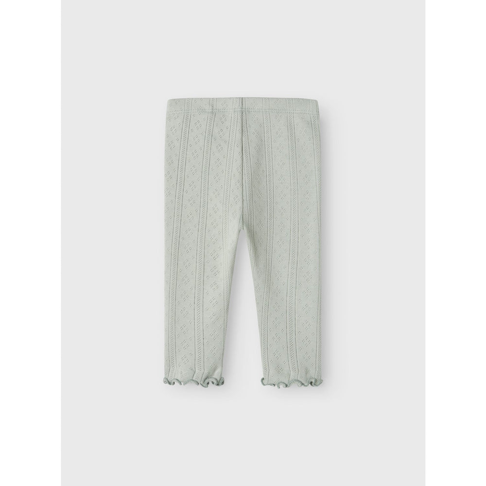 Køb Name It Aqua Gray Jsilke Leggings