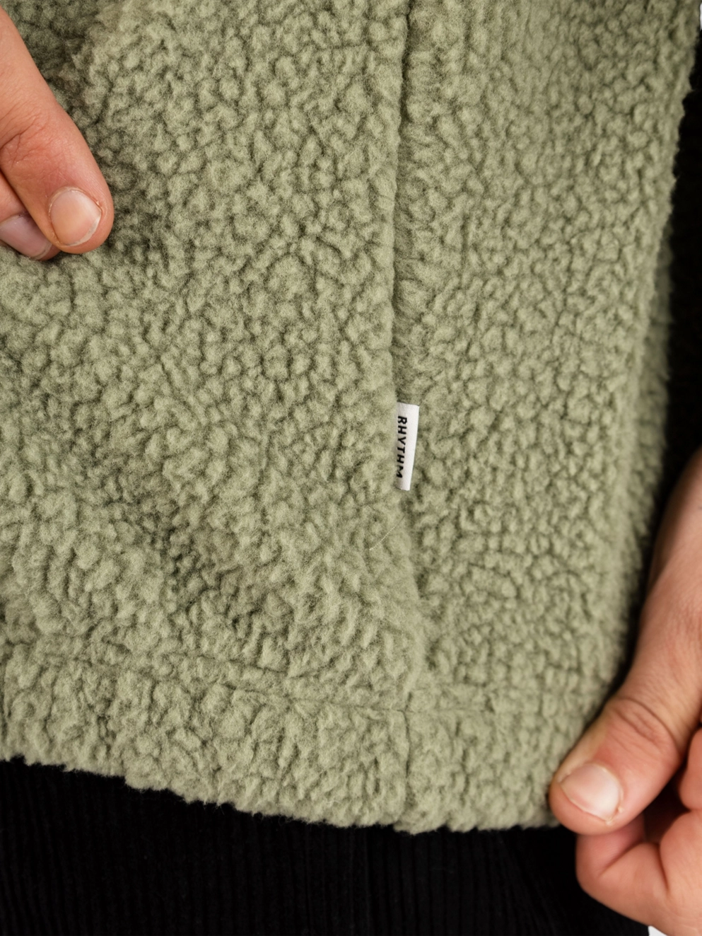 Rhythm Sherpa Sweater sage