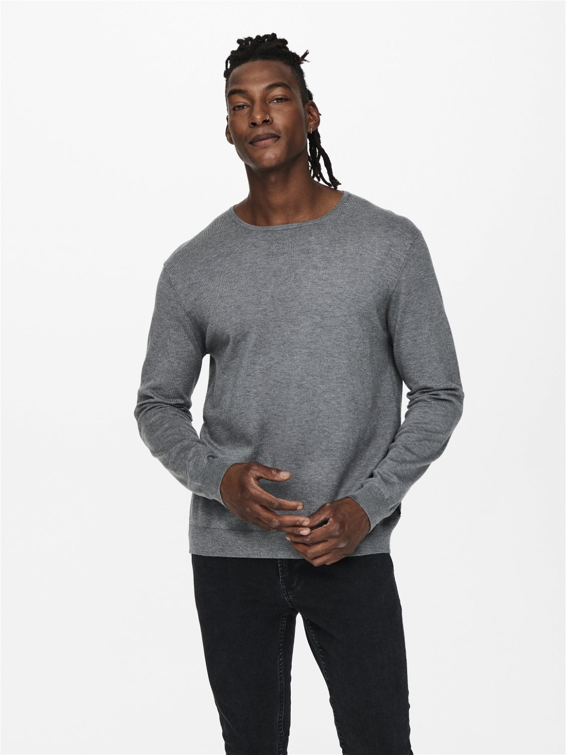 ONSWYLER Pullover Medium Grey Melange