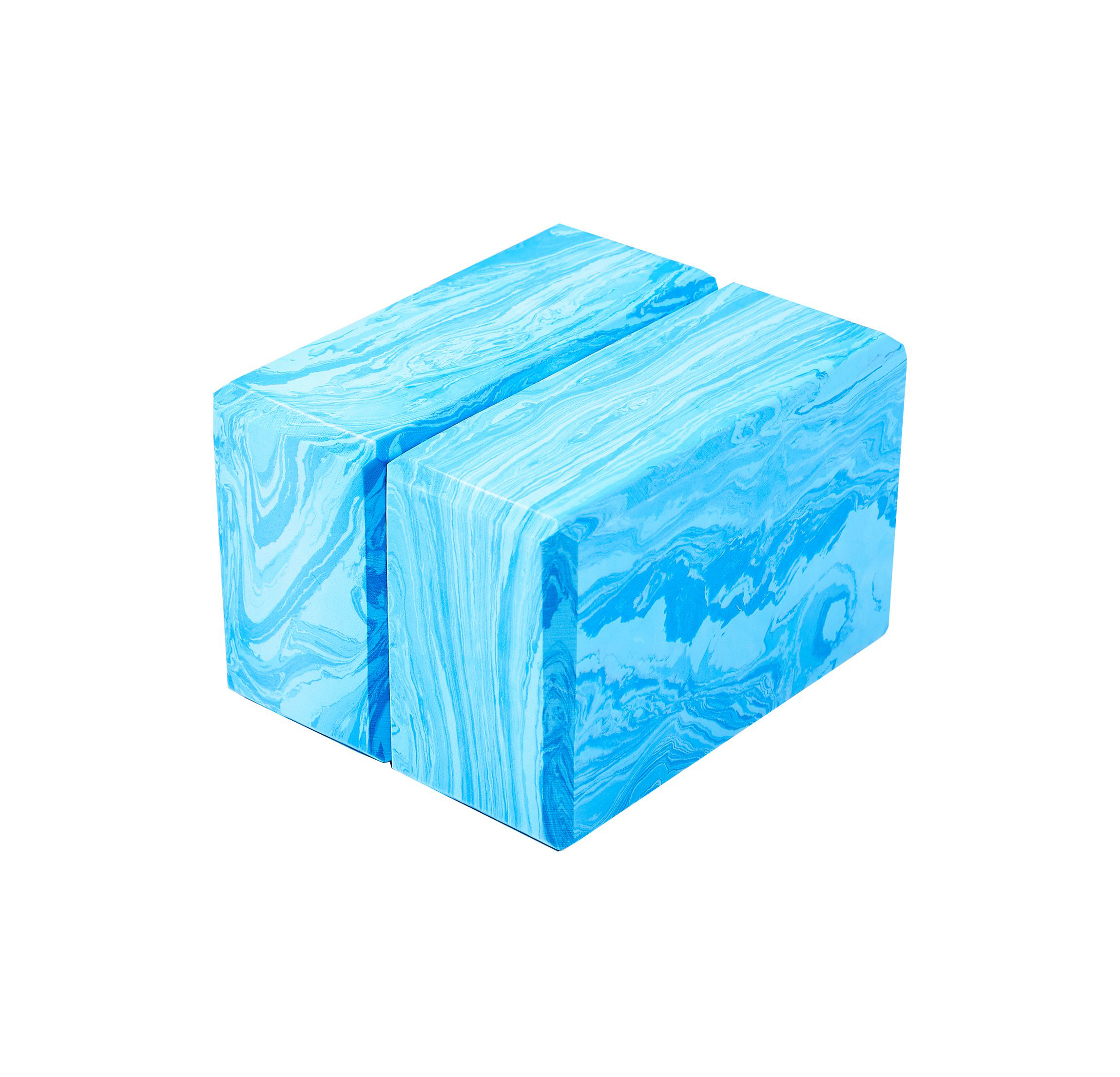 Yoga Block 2er Set camouflage blau