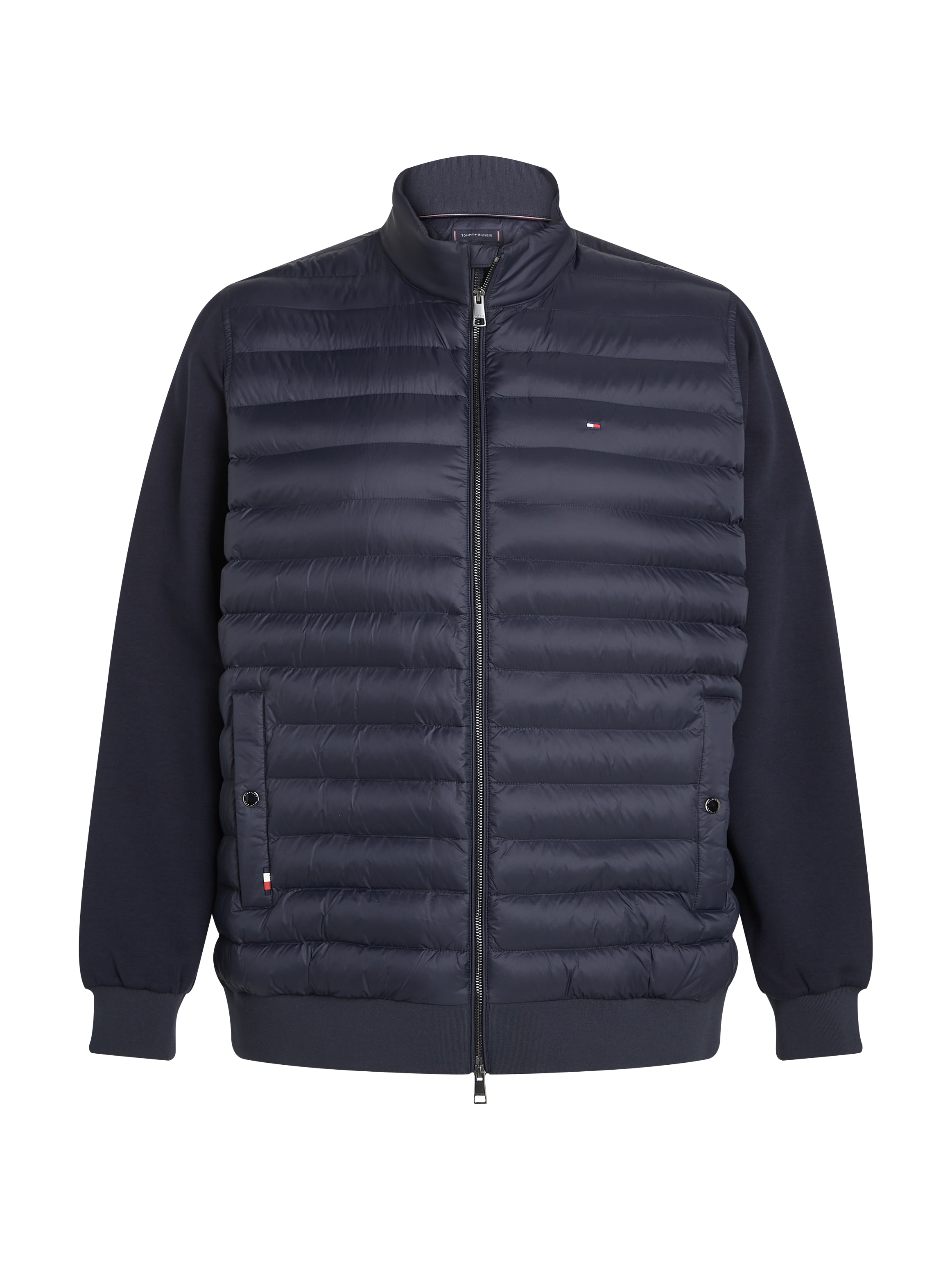 Tommy Hilfiger Big & Tall Collegejacke »BT-MIX MEDIA STAND CLLR-B« in Grossen Grössen, mit gesteppten Einsatz vorne