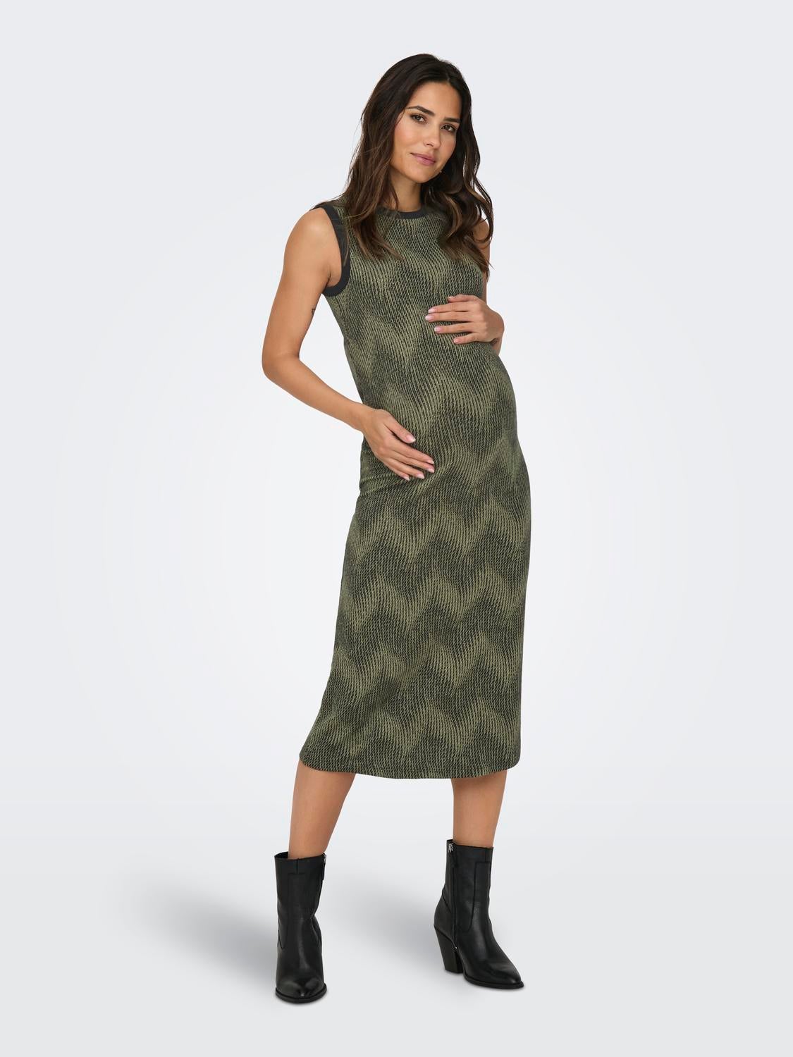 OLMBONITA Langes Kleid Black