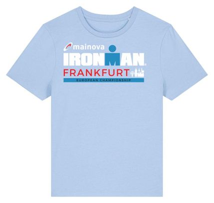 T-Shirt Manches Courtes Ironman Frankfurt Bleu Ciel Femme