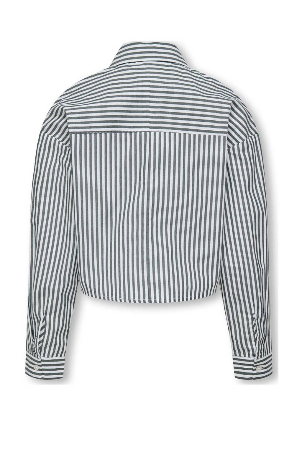 ONLY gestreepte blouse KOGGABY wit/antraciet