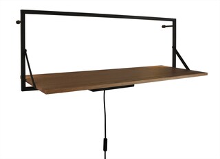 LED-Regal Leonie 90 x 30 cm Artisan-Eiche/schwarz