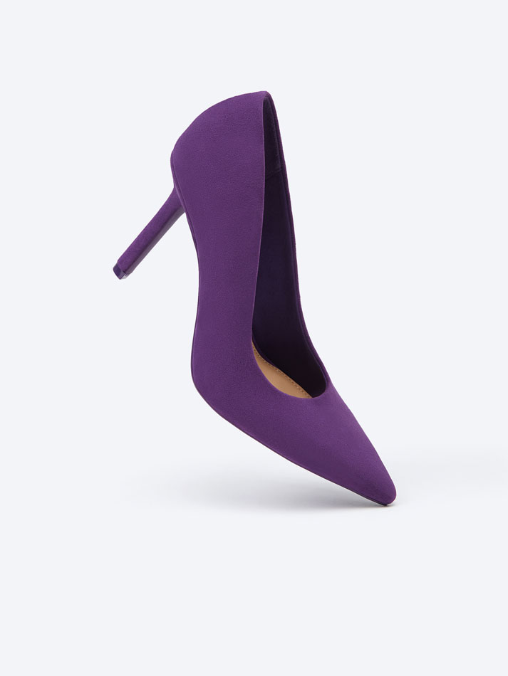 Sapato de salto baixo - Roxo