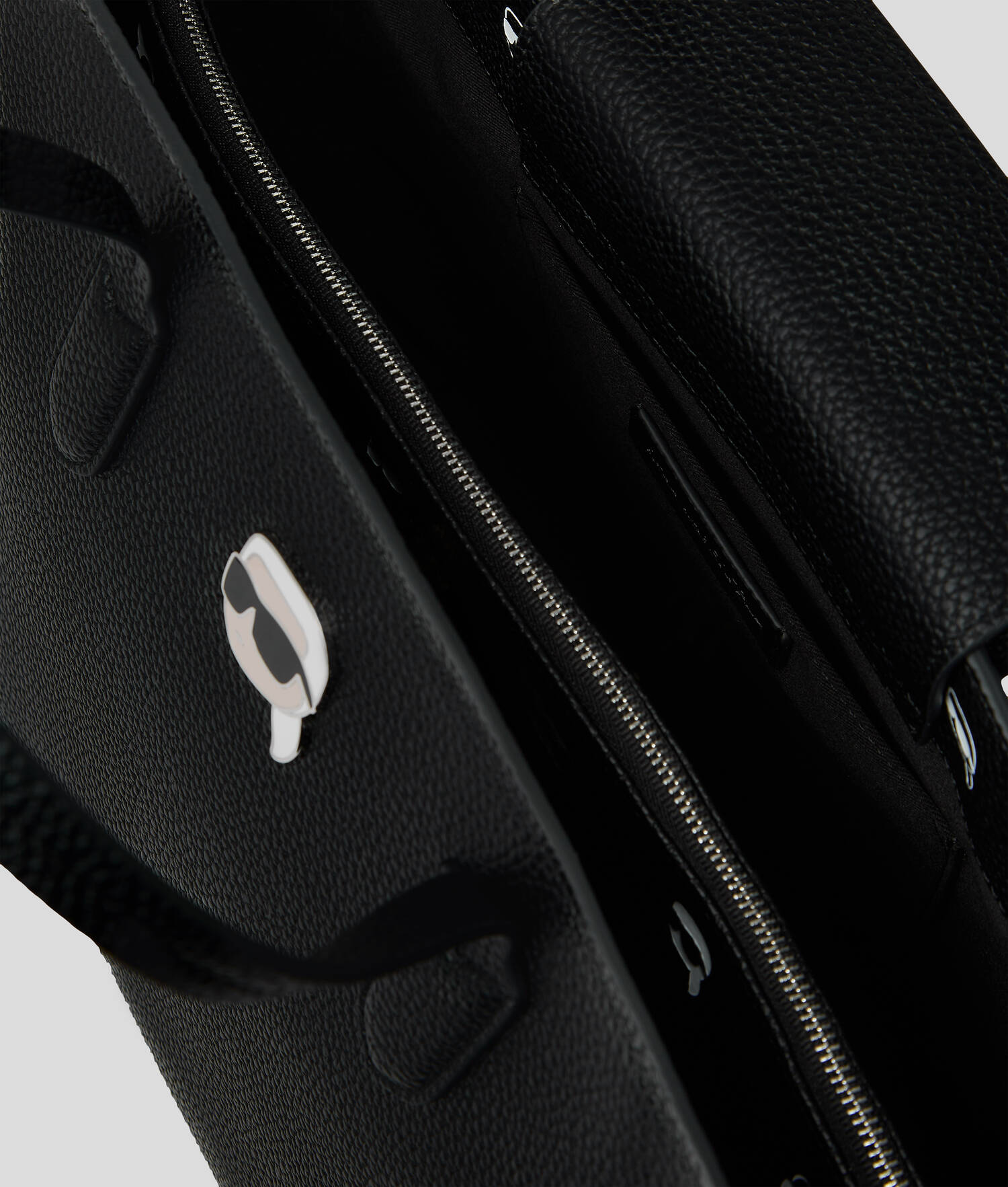 SAC CABAS GRAINÉ IKON - Noir