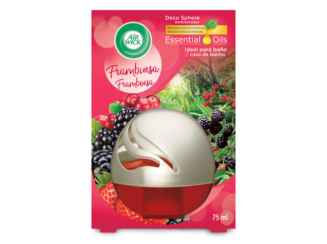 AMBIENTADOR AIR WICK DECO SPHERE FRAMB 75ML