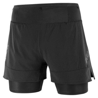 Short 2-en-1 Salomon Sense Aero Noir Homme