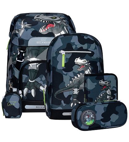 Beckmann Schulranzen-Set - Classic+ - Tarnung Rex
