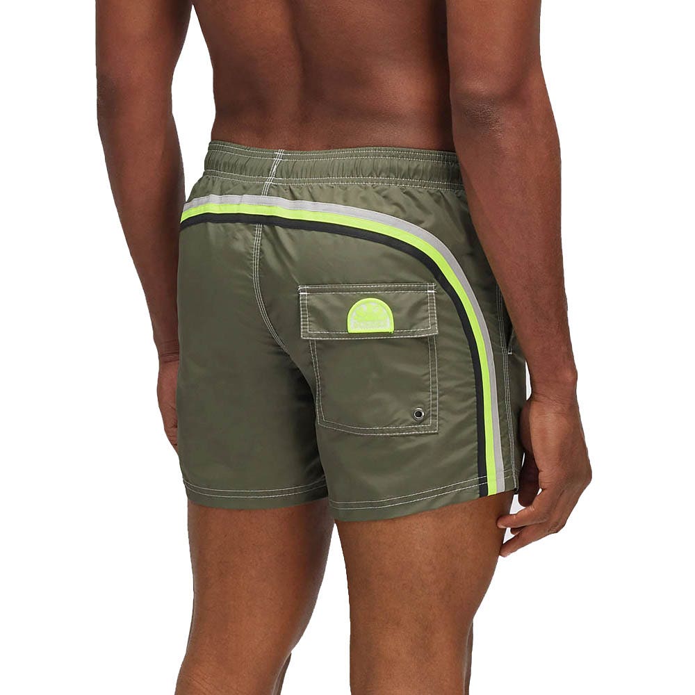 Sundek  Stretch Waist Mid-Length Boardshort