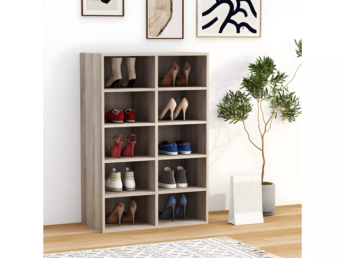 Étagère Armoire à chaussures Étagère à chaussures Hinsol M