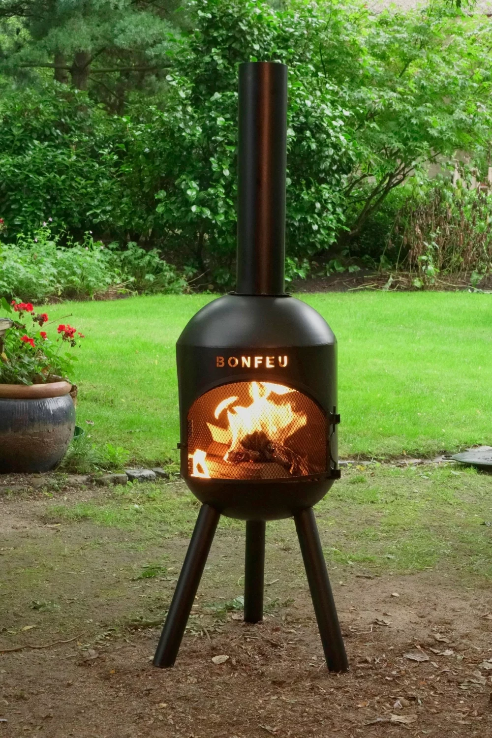 BonFeu 3401 Tuinhaard BonSolo - Zwart - 126cm - 34cm