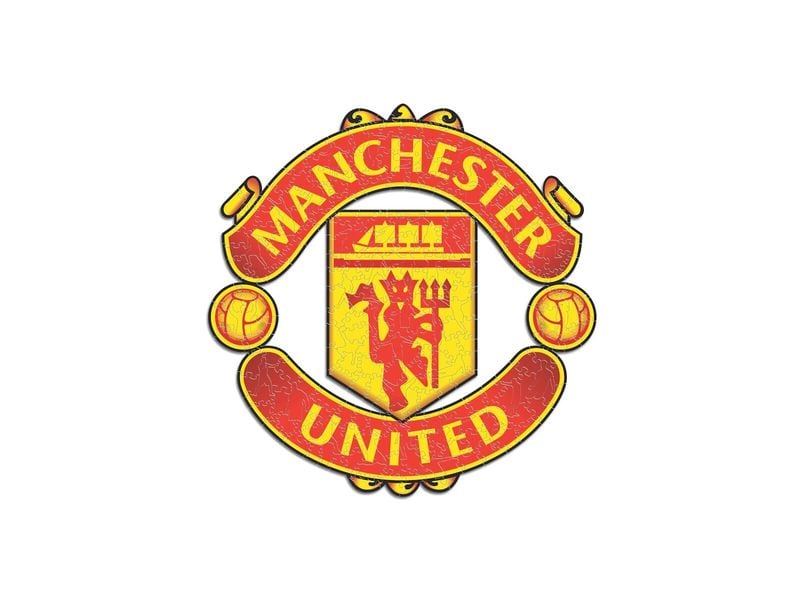 Iconic Puzzle FC Manchester United -Logo Holzpuzzle Grösse M
