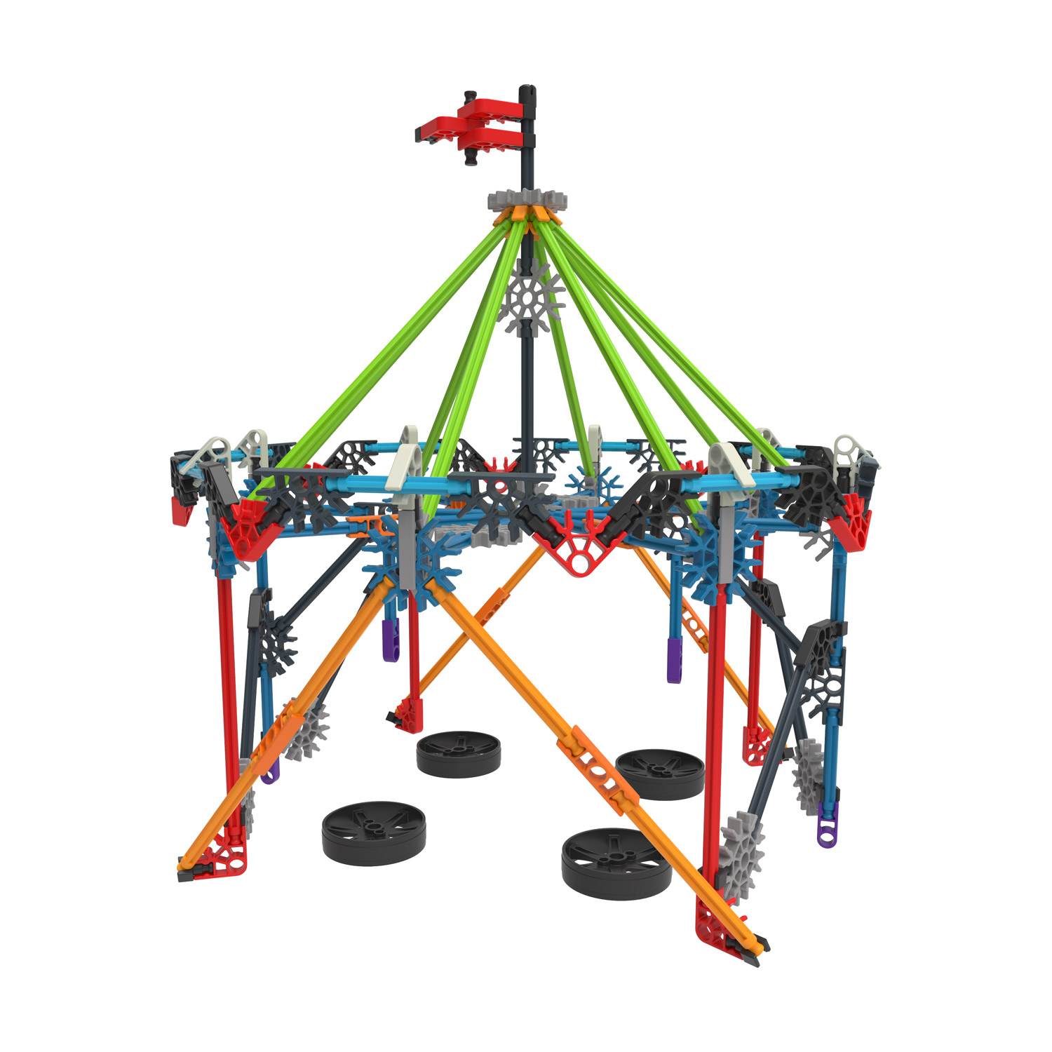 K'Nex Bouwset Wings & Wheels 30 Modellen, 500dlg.