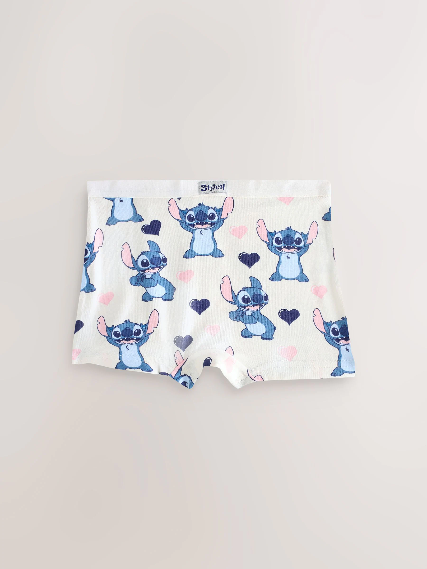 Roze/blauw - Disney Stitch en Angel shorts 5 -pack (2-16jr)