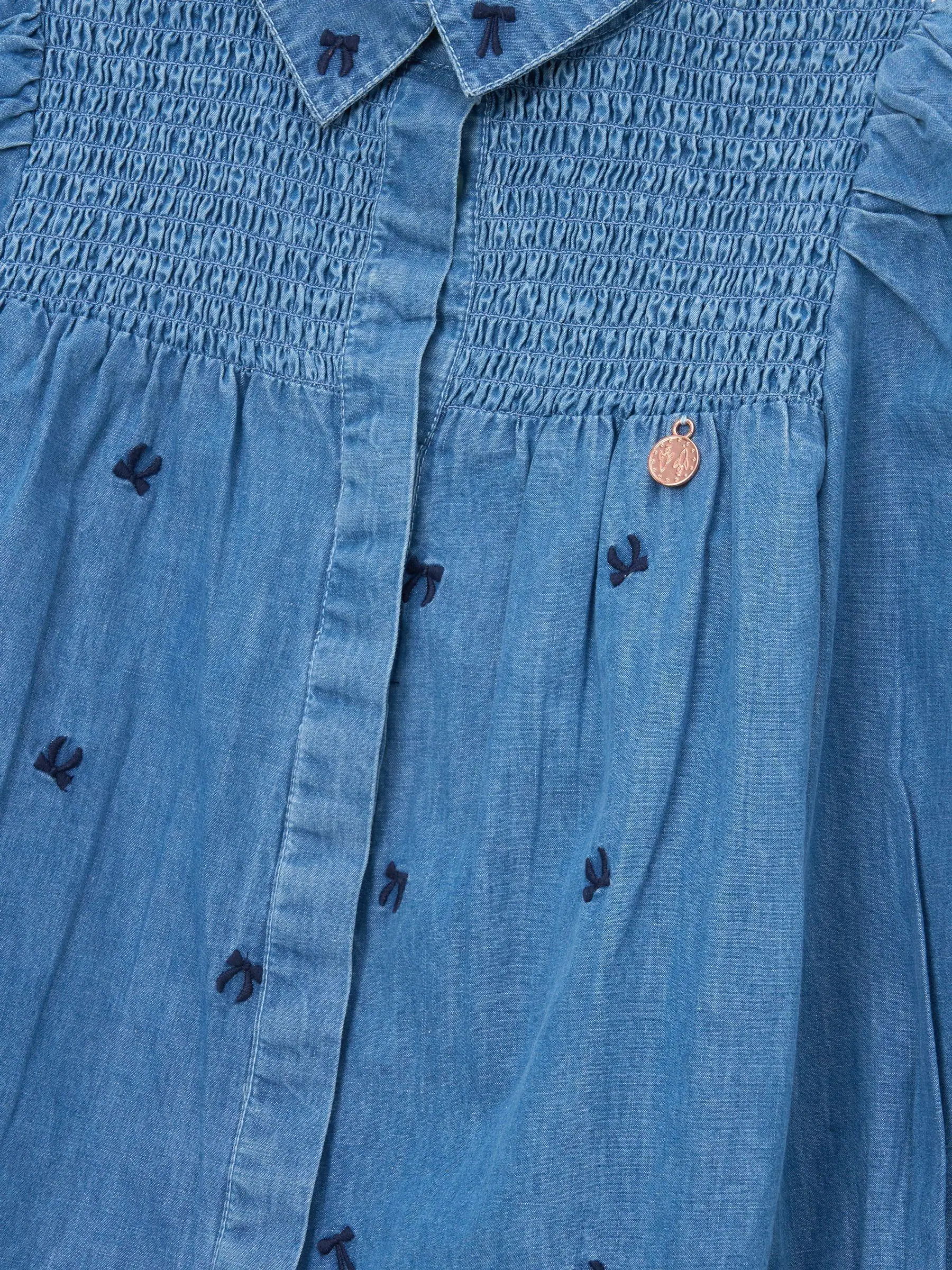 Angel & Rocket Myla Embroidered Denim Shirt