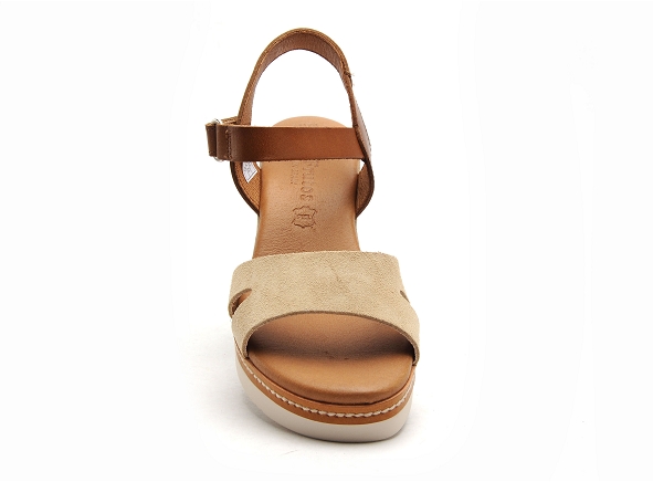 Eva frutos nu pieds talons femme 547 beige