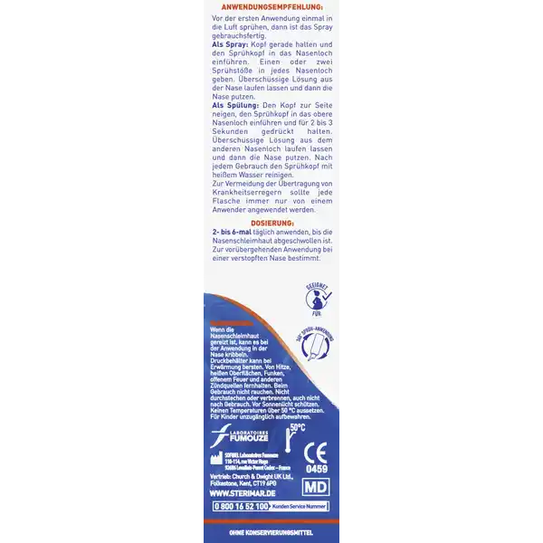 Verstopfte Nase 2 in 1 Nasenspray & Spülung