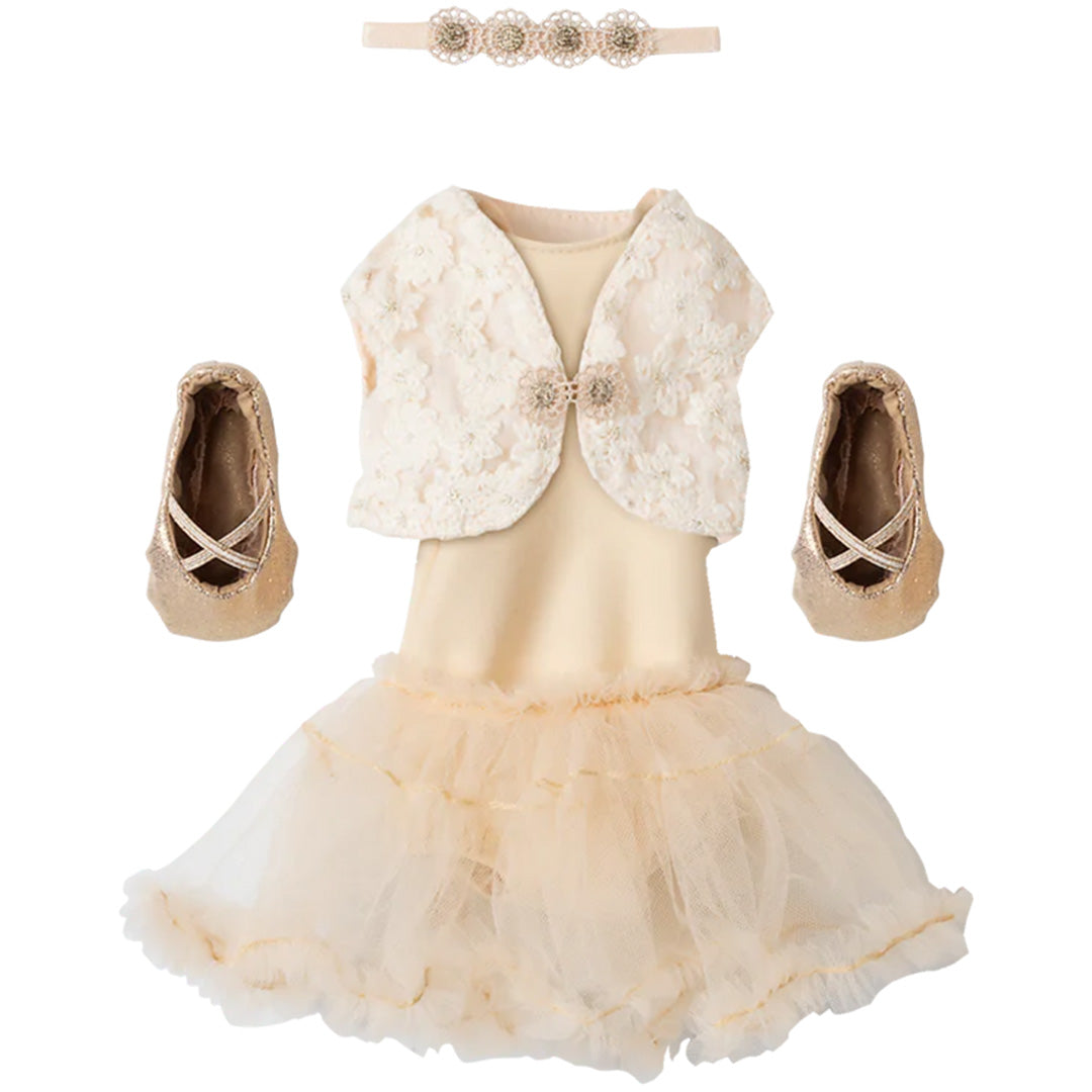maileg poppenkleding ballerina cream - knuffelkonijn - maat 3