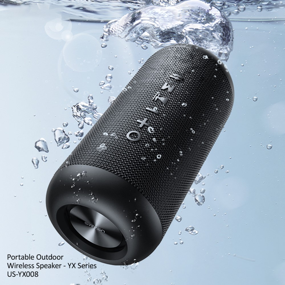 Outdoor Wireless Bluetooth Lautsprecher Wasserdicht IPX6 (US-YX008) - Schwarz