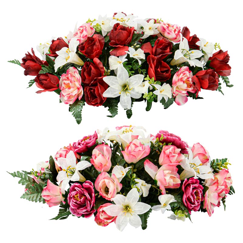 Gerbe de roses lys et pivoines