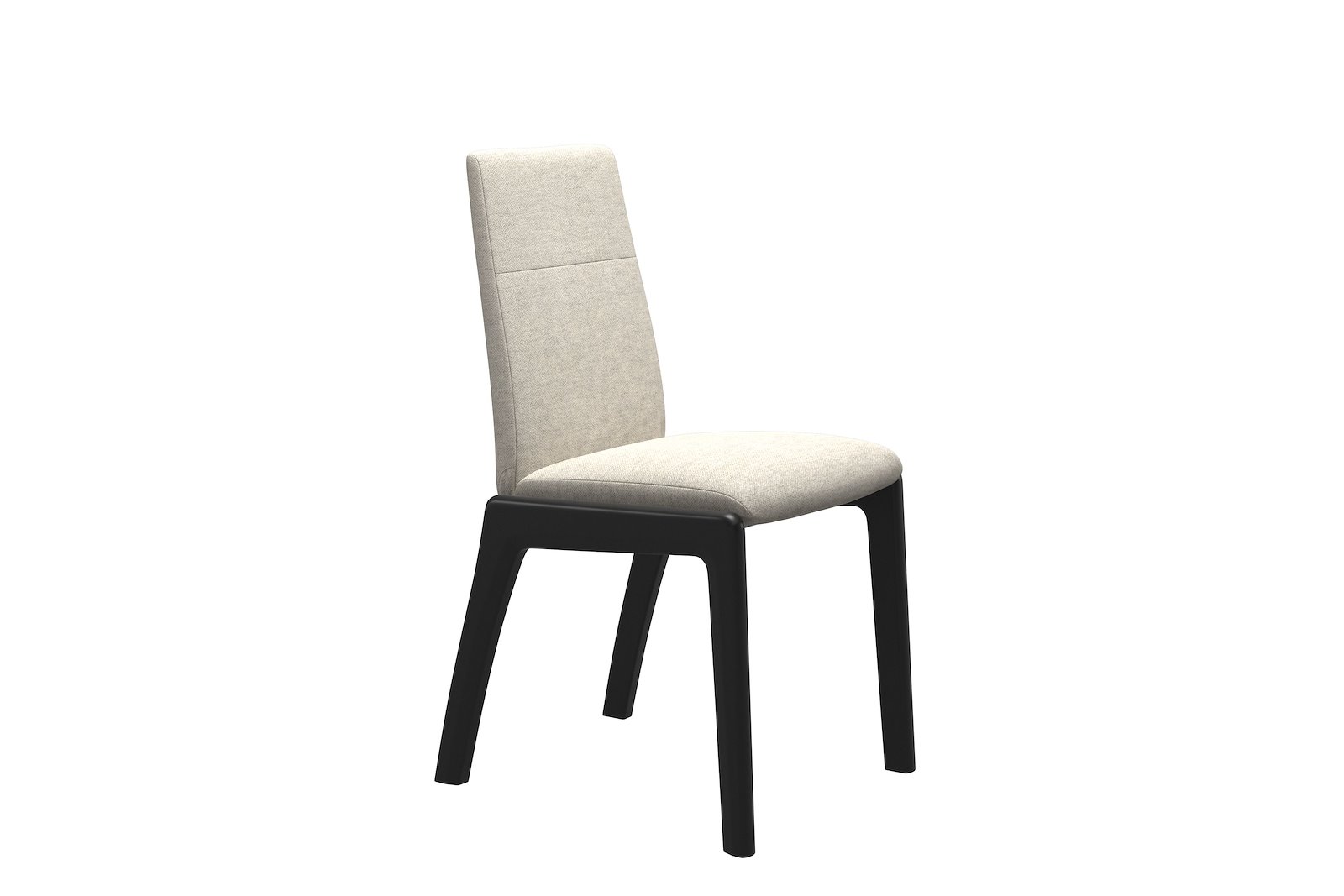 Chilli spisestol Tekstil Peony - Light Beige - Sort