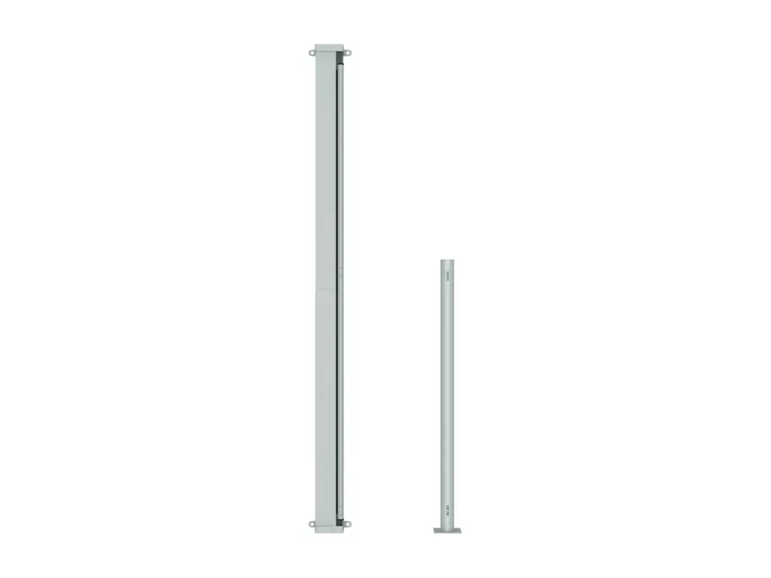 Auvent latéral rétractable de patio 180x300 cm Gris