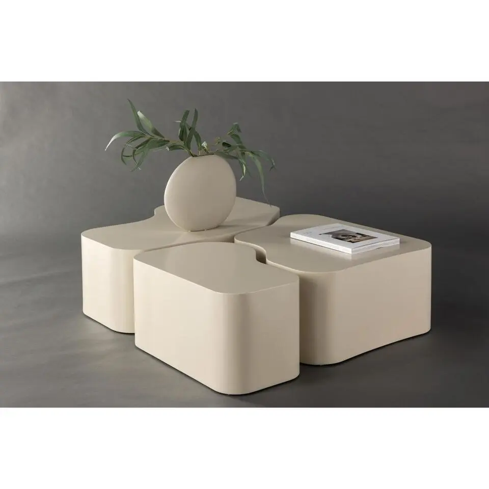 Svea - Flora organische salontafels - set van 3 - beige