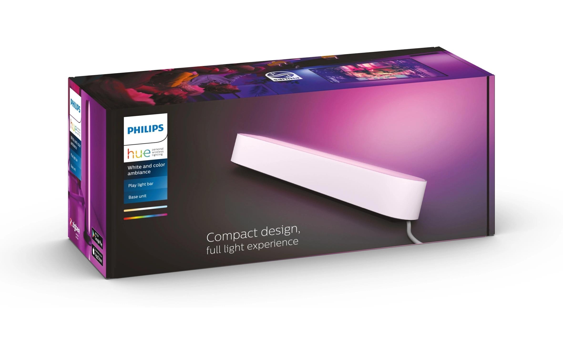 White & Color Ambiance Play Lightbar Basis WeissHue Light Bar, Weiss (1 Stück)