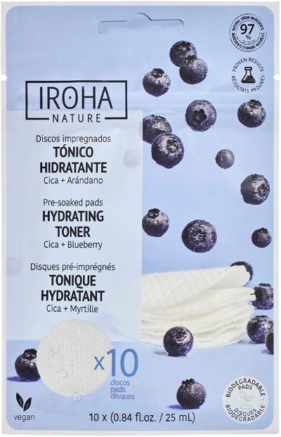 Hydrating Toner Pads Cica   Blueberry