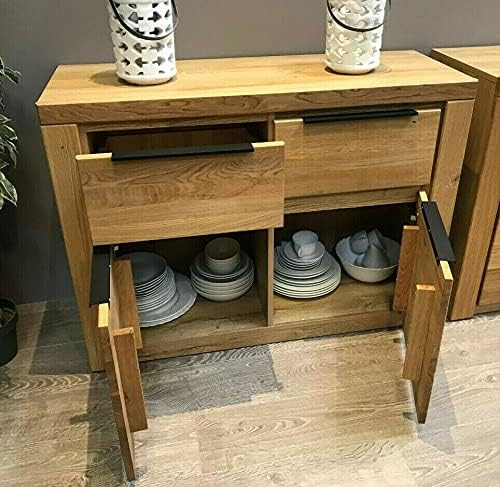 greta Sideboard Kommode Wildeiche geölt Teilmassiv Breite 108cm