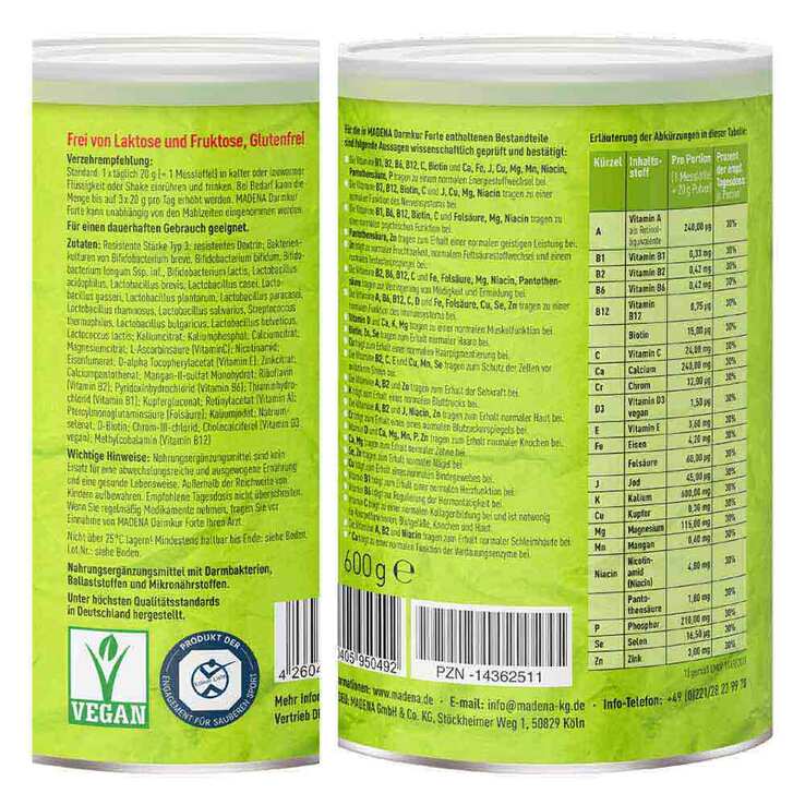 Madena Darmkur forte Pulver, 600 g