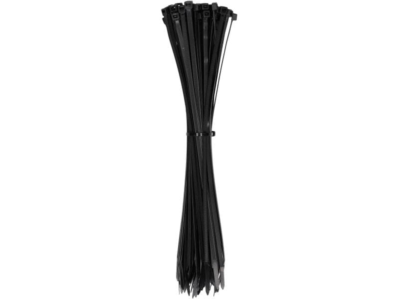 Max Hauri Kabelbinder 50 Stück Schwarz 450 mm x 7.6 mm Kabelbinder