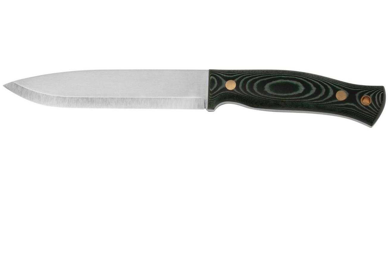 Casström No. 14 SFK 13423 Green Micarta met firesteel, bushcraftmes